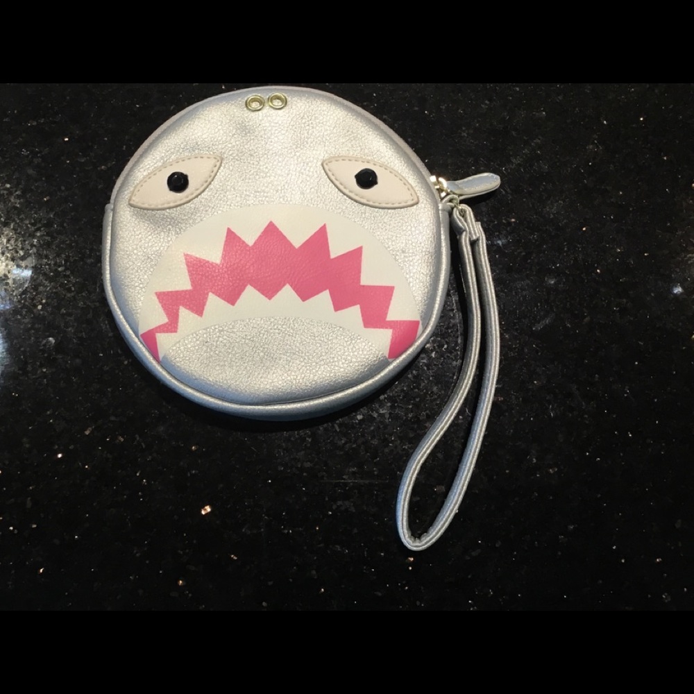 Betsey Johnson shark wristlet